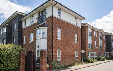 The exterior of a social housing property