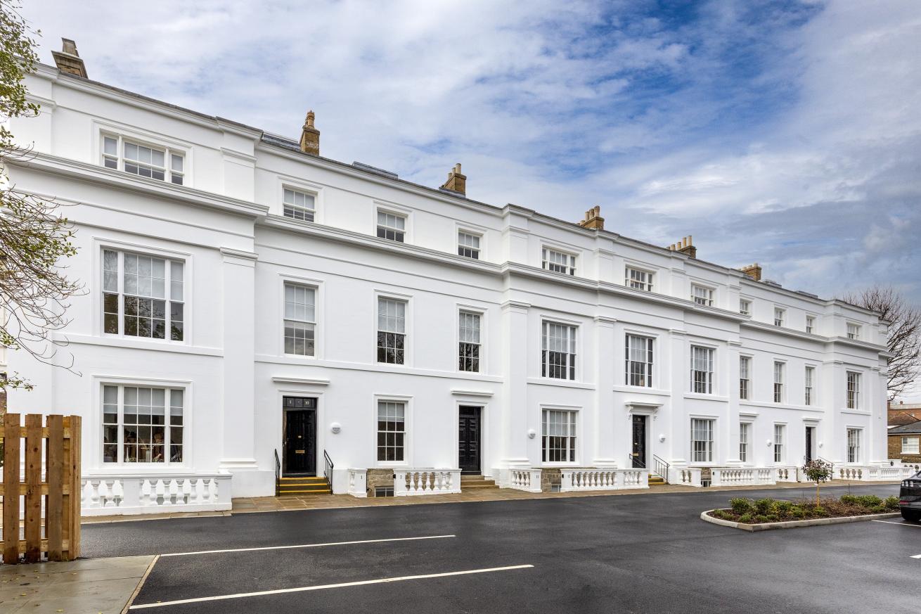 Maidstone building Historic white grade two listed building in Maidstone